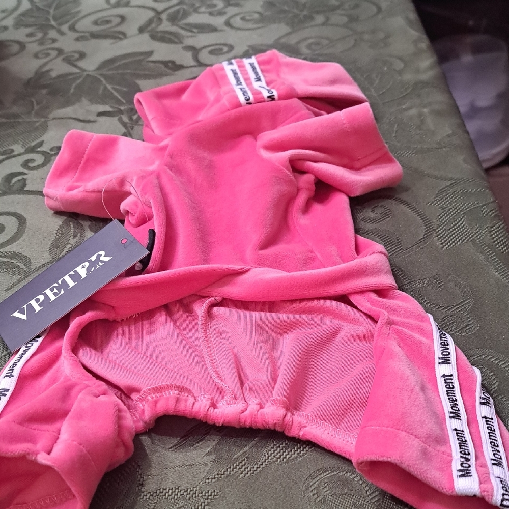 Nwt Pink Dog Onies Soft Pink Velor